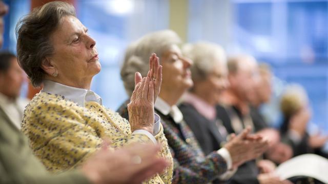 L'Union syndicale suisse (USS) veut attirer l'attention sur l'inégalité des rentes entre les hommes et les femmes. [Keystone - Gaetan Bally]