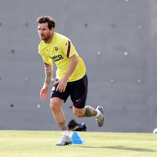 Lionel Messi et ses coéquipiers sont de retour à l'entraînement. [Miguel Ruiz]