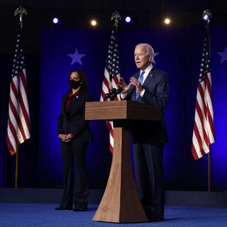 Joe Biden et Kamala Harris. [Keystone - Carolyn Kaster/AP]