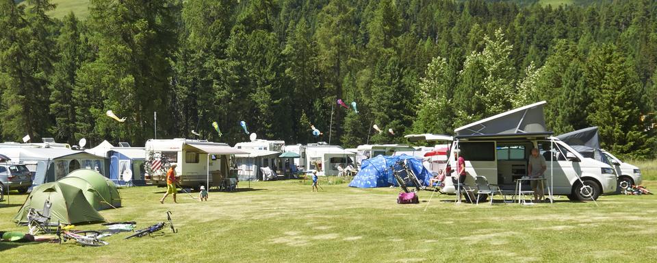 Un camping TCS à St-Moritz. [Keystone - PPR/TCS Camping]