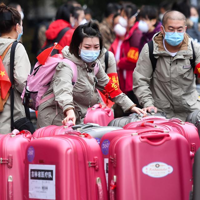 Les habitants du Hubei pourront sortir des frontières provinciales dès le 25 mars. [Xinhua/AFP - Chen Yehua]