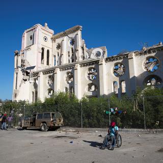 Dix ans après le séisme les traces sont encore visibles en Haïti. [EPA/Keystone - Orlando Barria]