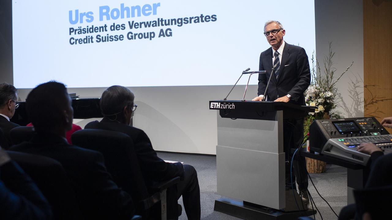 Urs Rohner va quitter la direction de Credit Suisse l'an prochain. [Keystone - Ennio Leanza]