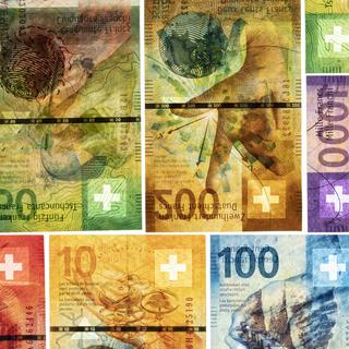Des billets de banque suisses. [Keystone - Gaetan Bally]