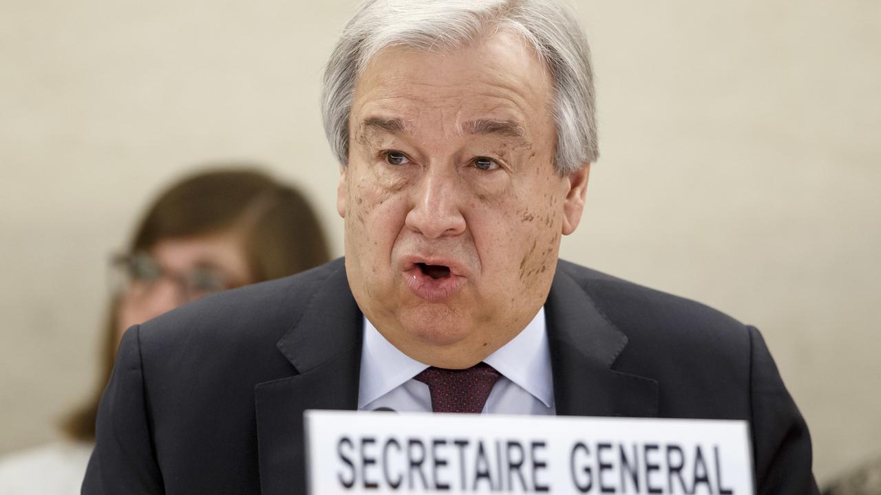 Antonio Guterres a été régulièrement ciblé, récemment par des ONG et d'anciens hauts responsables onusiens, pour un manque de résolution à défendre les droits de l'Homme. [Keystone - Salvatore Di Nolfi]
