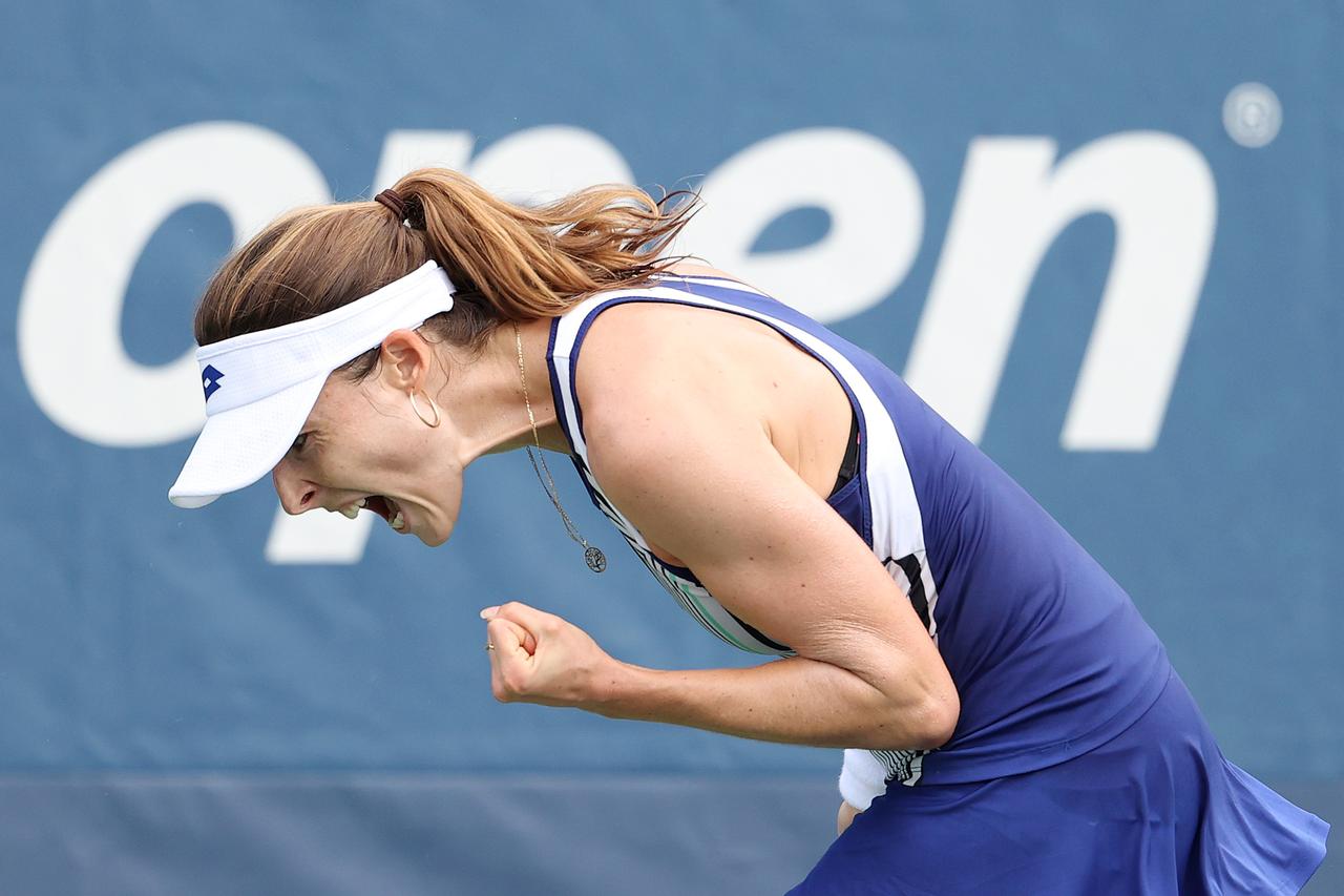 Alizé Cornet, la rage. [AFP - AL BELLO]