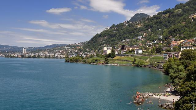 La ville de Montreux et le Lac Léman. [hemis.fr/AFP - Bertrand Rieger]