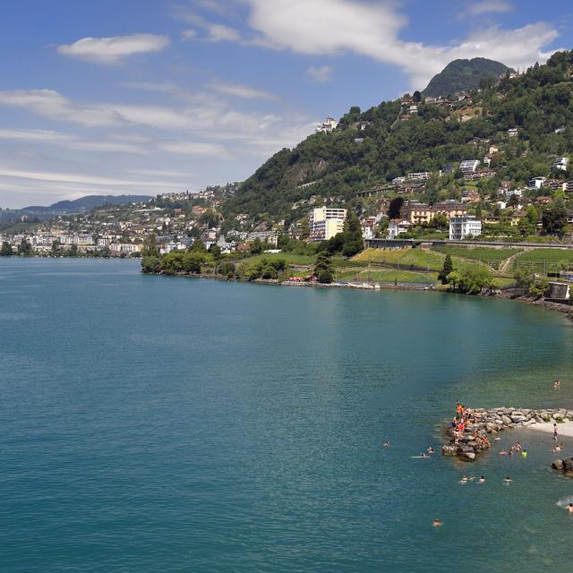 La ville de Montreux et le Lac Léman. [hemis.fr/AFP - Bertrand Rieger]