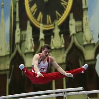 Le gymnaste suisse Lucas Fischer en 2013. [Keystone/AP Photo - Mikhail Metzel]