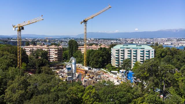 Une application pour recenser tous les chantiers à Genève. [Keystone - Salvatore Di Nolfi]