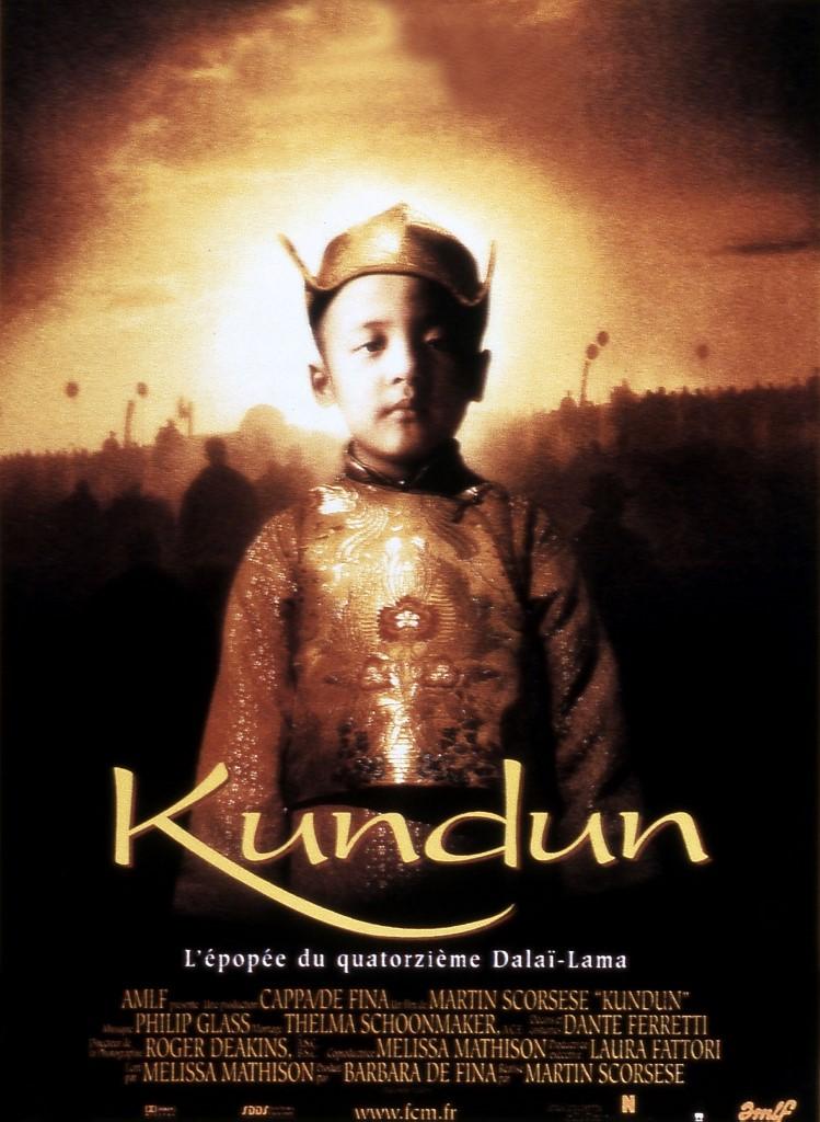 L'affiche du film "Kundun", sorti en 1997. [Dune Films/AFP - Collection Christophel © De Fina Cappa]