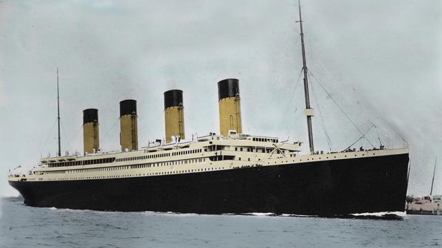 Vue du paquebot Titanic, lors de son voyage d'inauguration en 1912. [AFP - Costa/Leemage]