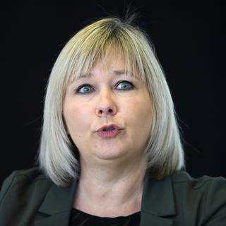 Muriel Käslin, membre du comité MoutierPlus. [Keystone - Peter Klaunzer]