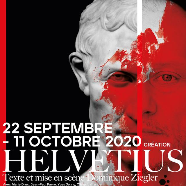 Affiche de "Helvetius", de Dominique Ziegler. [dominiqueziegler.com]