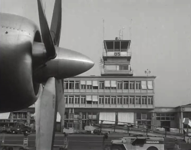 L'aéroport de Genève-Cointrin en 1959. [RTS]