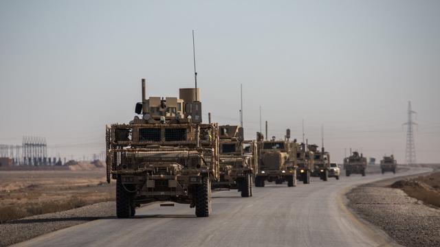 Un convoi américain en Irak (photo d'illustration). [AFP/NurPhoto - Sebastian Backhaus]