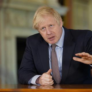 Boris Johnson lors de son intervention dimanche 10.05.2020. [n10 Downing street - Andrew Parsons]