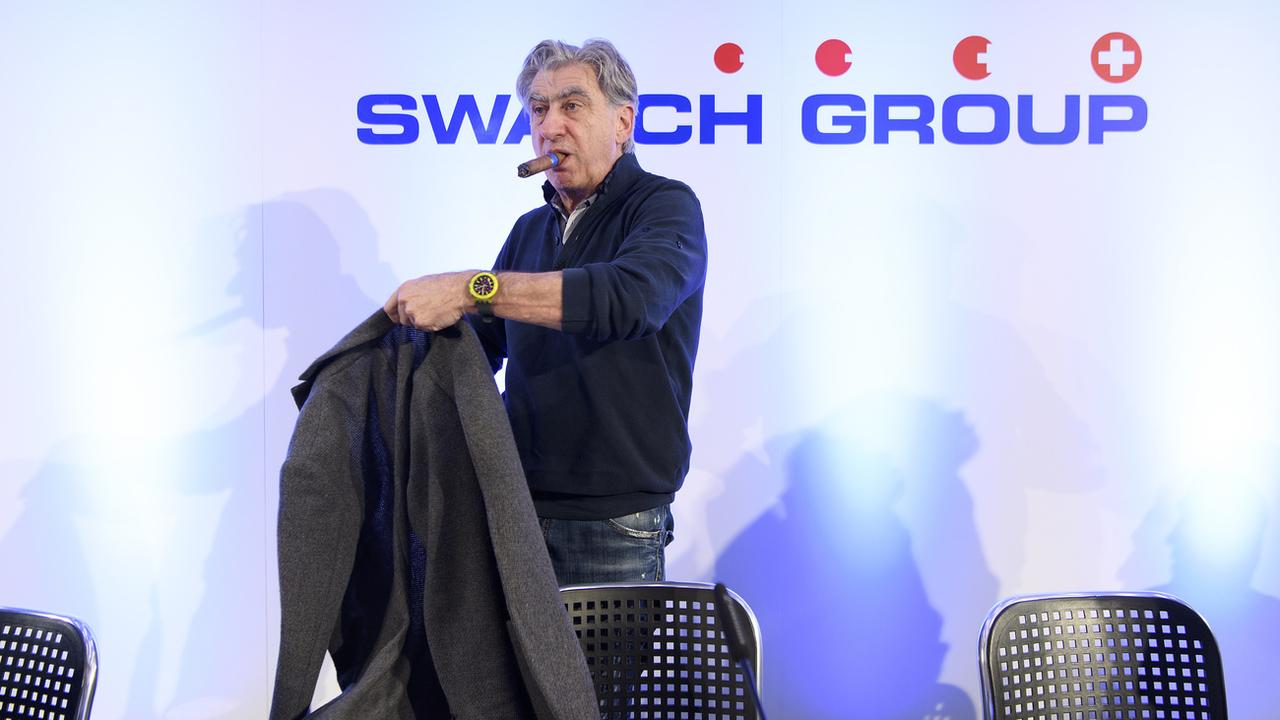 Le patron de Swatch Group Nick Hayek (ici, en mars 2018). [Keystone - Anthony Anex]