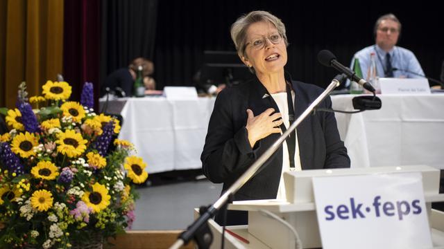 Rita Famos sera la première femme à officier à un niveau aussi élever dans une institution religieuse nationale. [Keystone - Ennio Leanza]