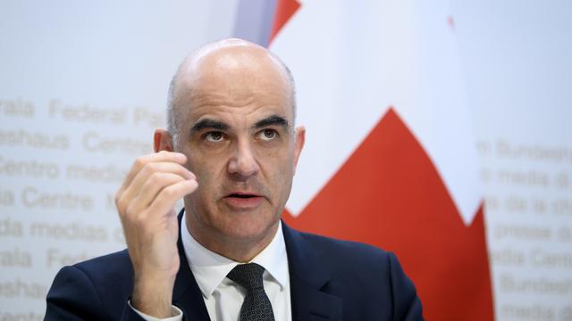 Le conseiller fédéral en charge de la Santé Alain Berset. [Keystone - Anthony Anex]