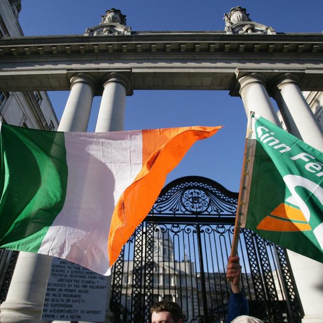 Le succès électoral du Sinn Fein aux élections en Irlande. [Keystone/EPA - Paul McErlane]