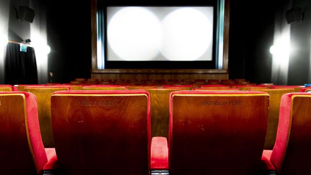 Une salle de projection du Cinéma Odéon à Morges. [Keystone - Laurent Gillieron]