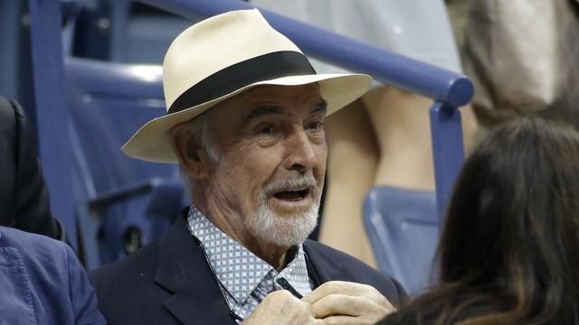 Actor Sean Connery attends the men's singles final match between Roger Federer of Switzerland and Novak Djokovic of Serbia at the U.S. Open Championships tennis tournament in New York, September 13, 2015. REUTERS/Mike Segar [Reuters - Mike Segar]