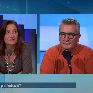Débat entre Sylvie Anne Marguerat, Marc Bürki et Thomas Veillet. [RTS - RTS]