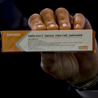 Le CoronaVac, un vaccin en test contre le Covid-19, est produit par la compagnie pharmaceutique chinoise Sinovac, en partenariat avec l'Institut Butanta, à l'Université de São Paulo. [AGIF/AFP - Suamy Beydoun]