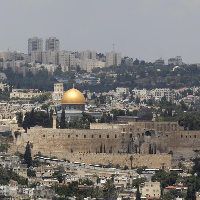Une vue générale de la vieille ville de Jérusalem. [Keystone - EPA/Atef Safadi]