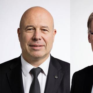 Fabio Regazzi et Yves Nidegger. [RTS]