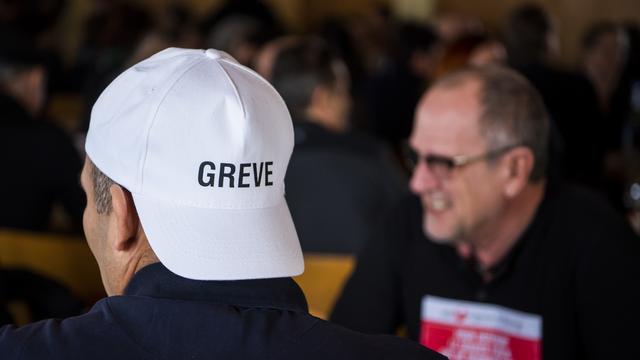 Le SSP a réuni 250 participants pour une assemblée générale mercredi après-midi 04.03.2020 à Givisiez. [Keystone - Jean-Christophe Bott]