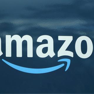 Le logo de l'entreprise Amazon. [Keystone/AP - Steven Senne]