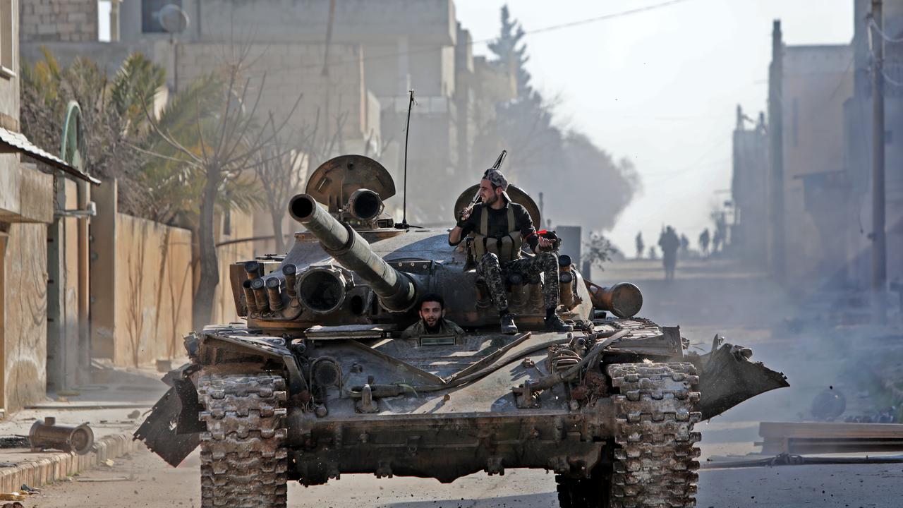 Des combattants syriens soutenus par la Turquie dans la région d'Idleb. [Bakr Alkasem - AFP]