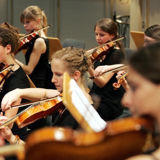 Musiciens de l'Orchestre Symphonique Suisse des Jeunes en 2006.
PHOTOPRESS/Marcel Bieri
Keystone [PHOTOPRESS/Marcel Bieri]