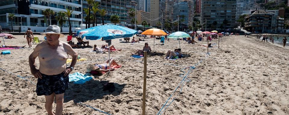 La plage de Benidorm, en Espagne. [AFP - Jose Jordan]