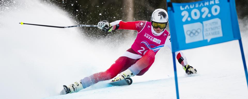 Luc Roduit est allé chercher sa 2e médaille des JOJ. [Keystone - Jean-Christophe Bott]