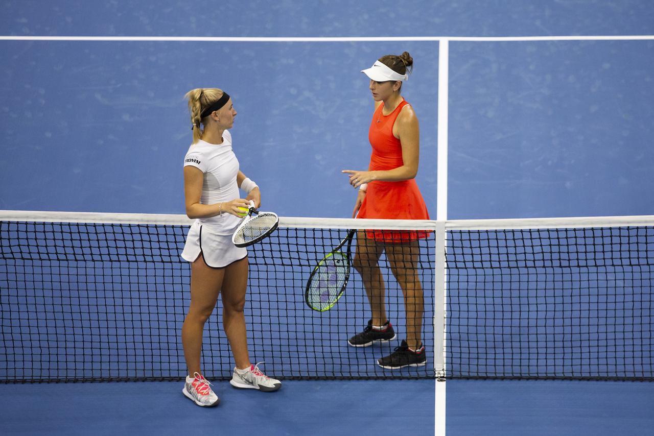 Bencic a pris le meilleur sur Teichmann. [KEYSTONE - Peter Klaunzer]