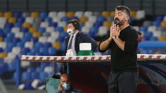 Un coup dur pour Gennaro Gattuso, l'entraîneur de Naples. [EPA - CESARE ABBATE]