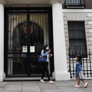 L'ambassade chinoise à Londres. [EPA/Keystone - Andy Rain]