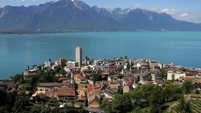 La ville de Montreux. [Keystone - Fabrice Coffrini]