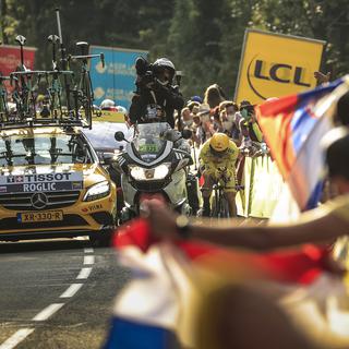 Les Tour de France sur l'étape de la Planche des Belles Filles. [EPA/Keystone - Christophe Petit Tesson]
