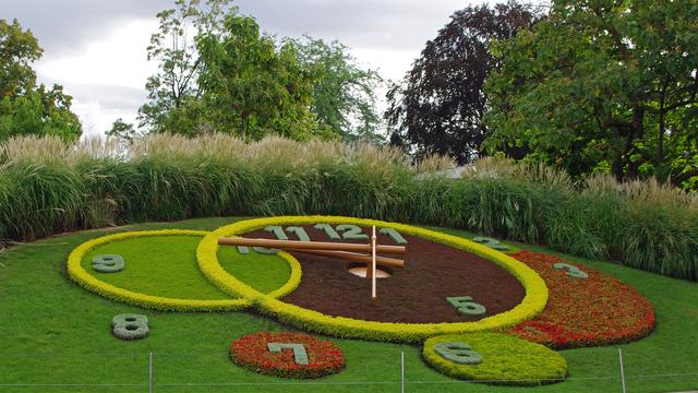 L'horloge fleurie, à Genève, symbole de l'importance de l'horlogerie pour la Suisse.