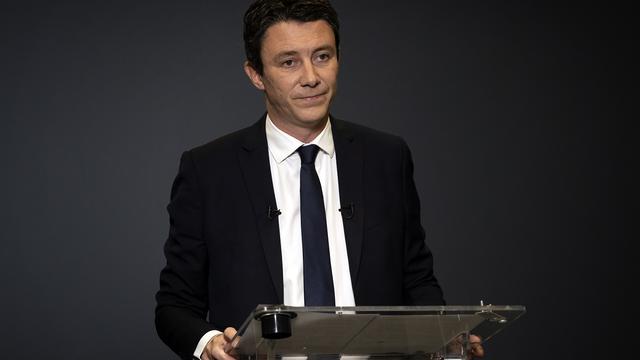 Benjamin Griveaux annonce l'abandon de sa candidature à la mairie de Paris, le 14 février 2020 dans les bureaux de l'AFP à Paris. [AFP - Lionel Bonaventure]