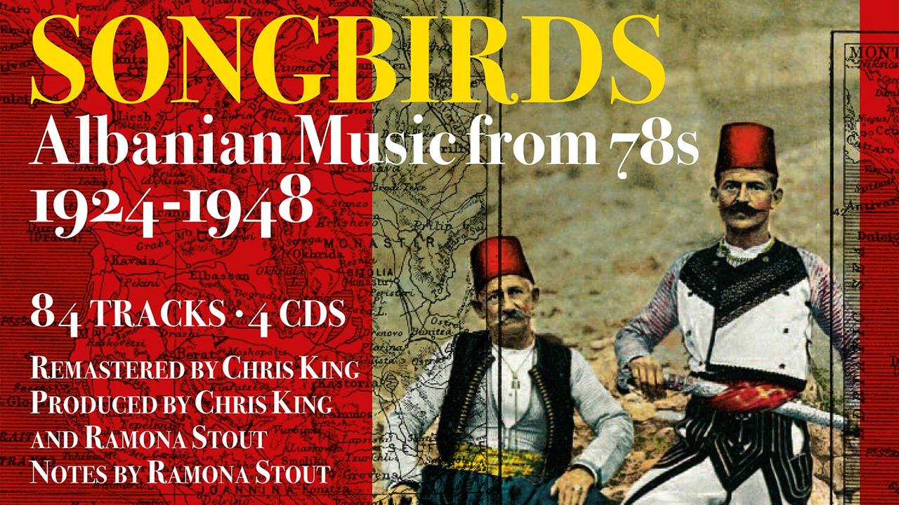 La pochette de "Songbirds. Albanian Music from 78s 1924-1948". [JSP Records]