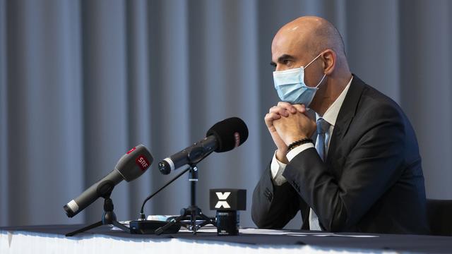 Alain Berset a appelé les cantons alémaniques à agir. [KEYSTONE - Peter Klaunzer]