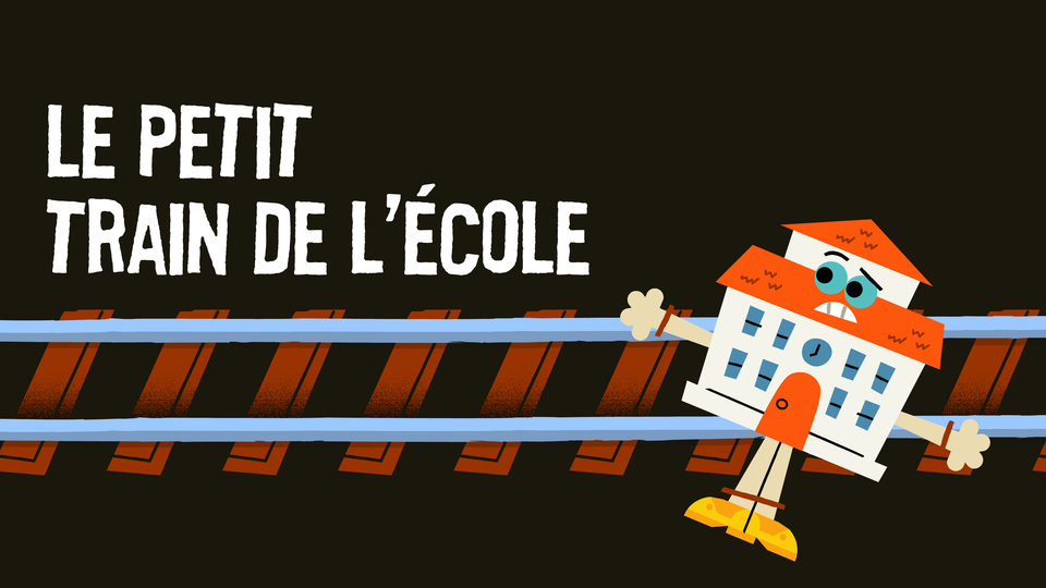 Le petit train de l'école, un épisode de Paléofutur. [RTS Découverte - © CartoonBase]