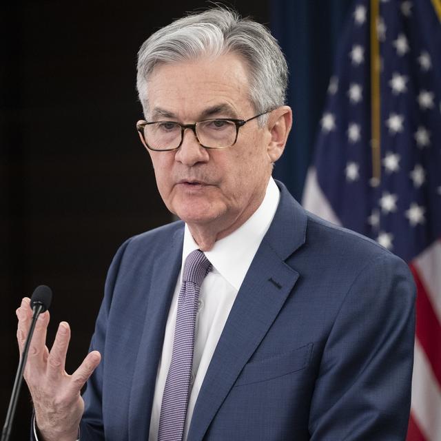 Le directeur de la Fed Jerome Powell à Washington, 01.03.2020. [EPA/Keystone - Michael Reynolds]