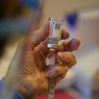 Le vaccin de Moderna en Pennsylvanie, le 29 décembre 2020. [AP Photo/Keystone - Matt Slocum]