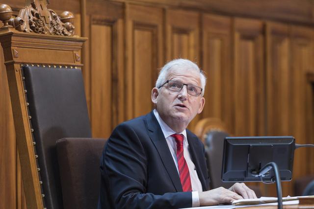 Hans Stöckli (PS/BE), président du Conseil des Etats. [Keystone - Alessandro della Valle]